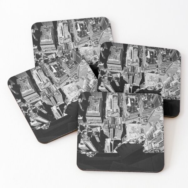 Item preview, Looking down on New York in Black and White designed and sold by HalcyonPrints.