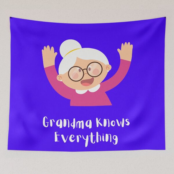 Item preview, grandma knows everything designed and sold by Zaibo.