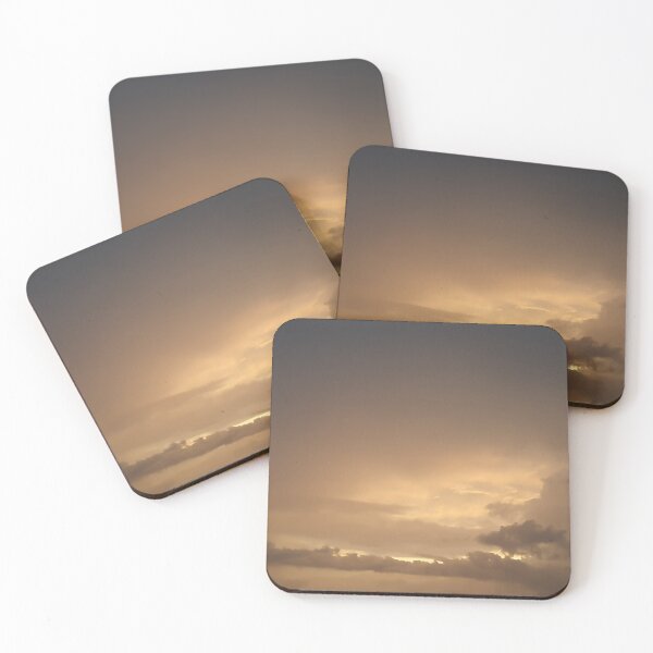 Item preview, Brown golden cloudscape with dark cloud shapes designed and sold by kall3bu.
