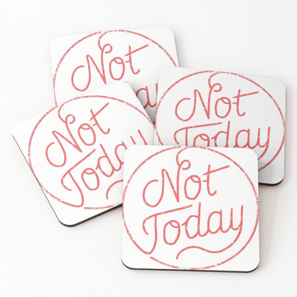 Item preview, Not today (red) designed and sold by chillstudio.