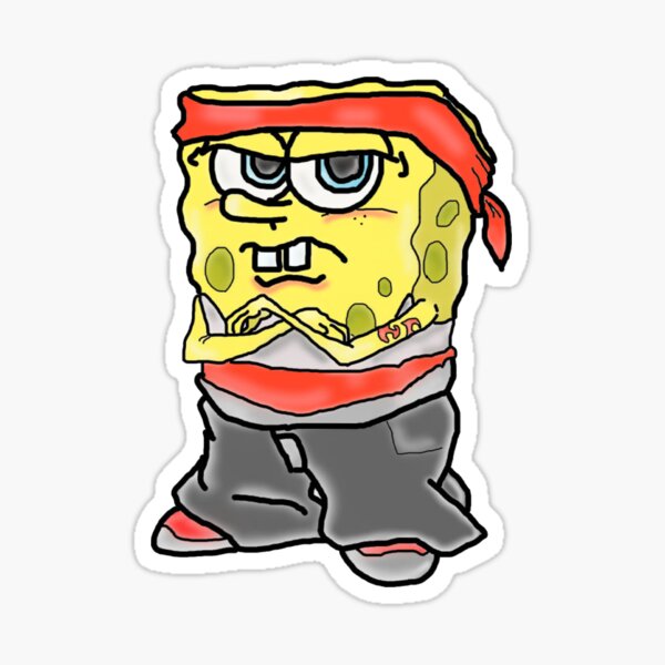 Gangster Kids Stickers Redbubble - gangster spongebob roblox