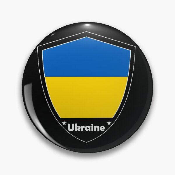 Artikelvorschau, Ukraine Flaggenabzeichen entworfen und verkauft von Gina-Driada.