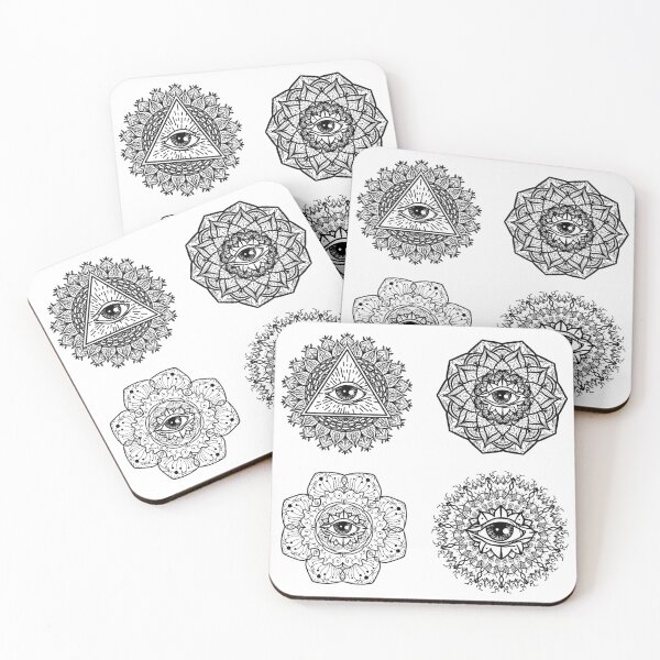 Item preview, Mandalas Dotted Mandalas Dotted Zentagle Mediation Dotten Pattern Art Therapy Radial designed and sold by KLINESTORE.