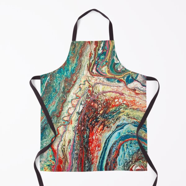 Item preview, Color Carnival Paint Pour - Paint Pour Art - Unique and Vibrant Modern Home Decor for enhancing the living room, bedroom, dorm room, office or interior. Digitally manipulated acrylic painting. designed and sold by cherdoodles.