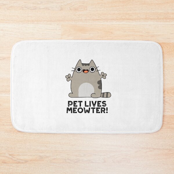 Item preview, Pet Lives Meowter Funny Cat Puns  designed and sold by punnybone.