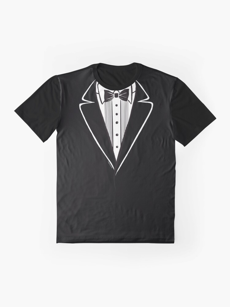 Funny Tuxedo T-shirt Wedding Shirt Fake Tux Bachelor Prom