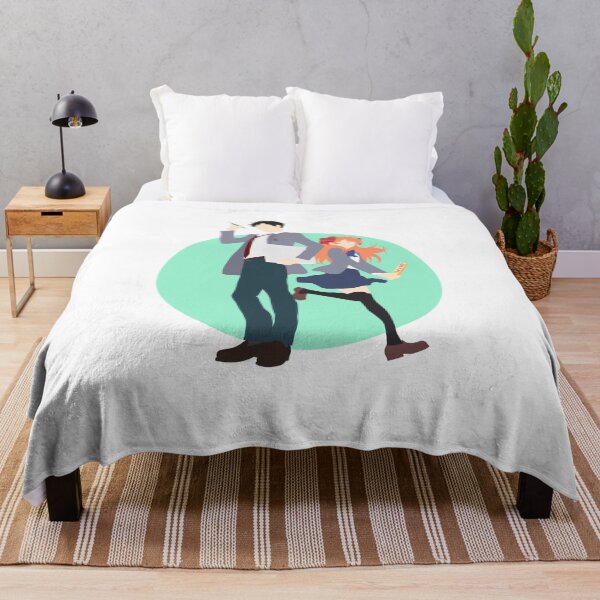 Item preview, Nozaki and Chiyo - Gekkan shoujo Nozaki-kun - minimalist anime print designed and sold by AnimeDesignX.