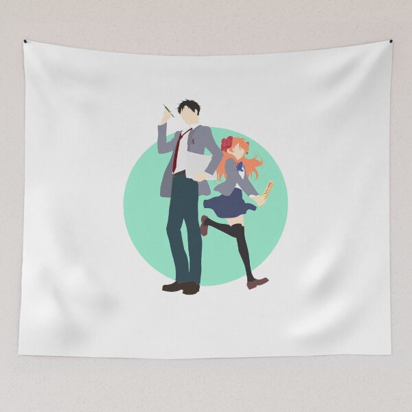 Item preview, Nozaki and Chiyo - Gekkan shoujo Nozaki-kun - minimalist anime print  designed and sold by AnimeDesignX.