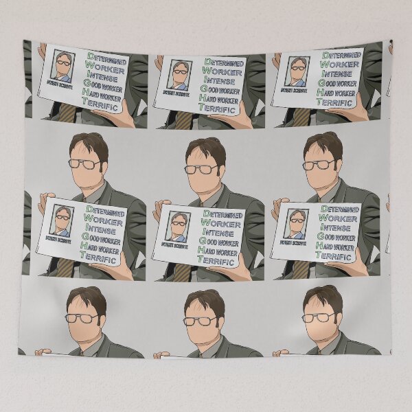 Item preview, Dwight Schrute The Office Cartoon Digital Art designed and sold by V3N4BL3.