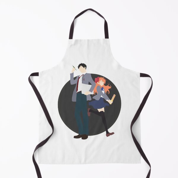 Item preview, Nozaki and Chiyo - Gekkan shoujo Nozaki-kun - minimalist anime print - dark version designed and sold by AnimeDesignX.