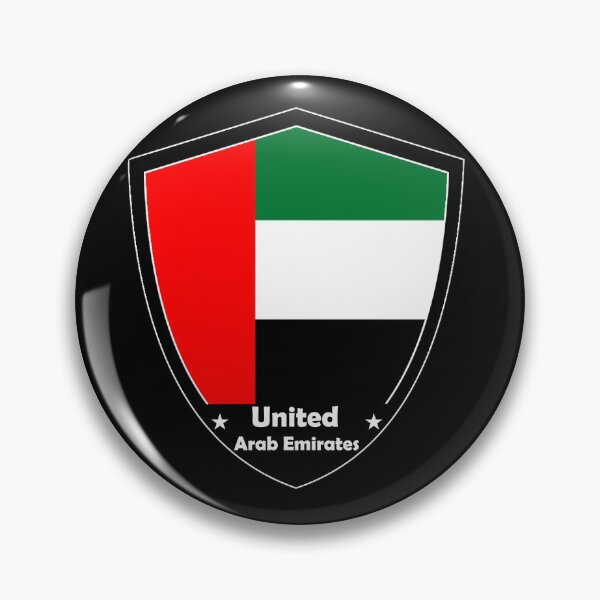 Item preview, United Arab Emirates Flag Badge designed and sold by Gina-Driada.
