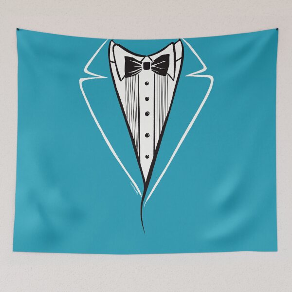 Item preview, Best Tuxedo Tee Shirt, Aqua / Turquoise / Teal - Funny prom wedding stepbrothers tux tshirt designed and sold by Steph Calvert Art.