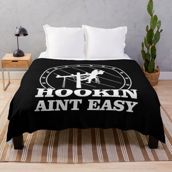 Item preview, Hookin Aint Easy Funny Lineman Quotes, Gift for Lineman designed and sold by BrennaEirlys.