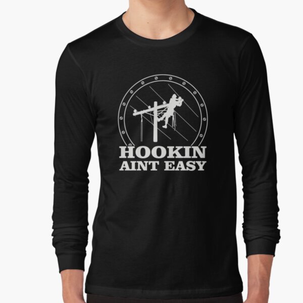 Hookin' Ain't Easy Fishing T Shirt Vintage Gift For Men Women Funny Tee t  shirt - AliExpress