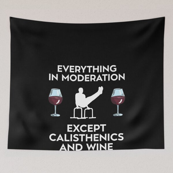 Item preview, Funny Calisthenics Callisthenics Wine designed and sold by Salvadax.