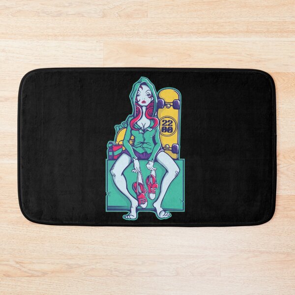 Item preview, Red hair skater girl designed and sold by pixeldsigns.