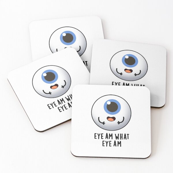 Item preview, Eye Am What Eye Am Funny Eyeball Puns  designed and sold by punnybone.