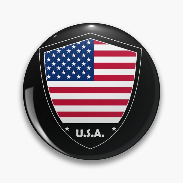 Artikelvorschau, USA-Flaggenabzeichen entworfen und verkauft von Gina-Driada.