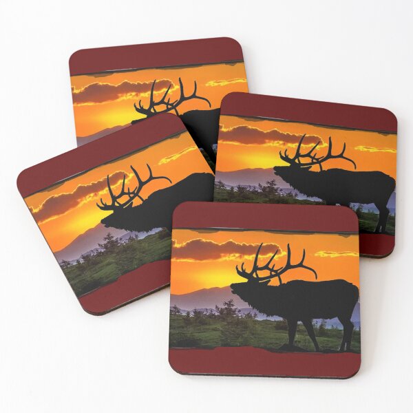 Item preview, sunset elk designed and sold by THE AMERICAN TEEVANGELIST.