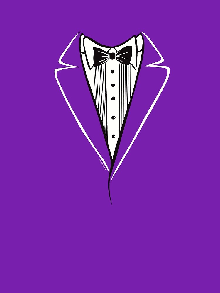 purple tuxedo t shirt