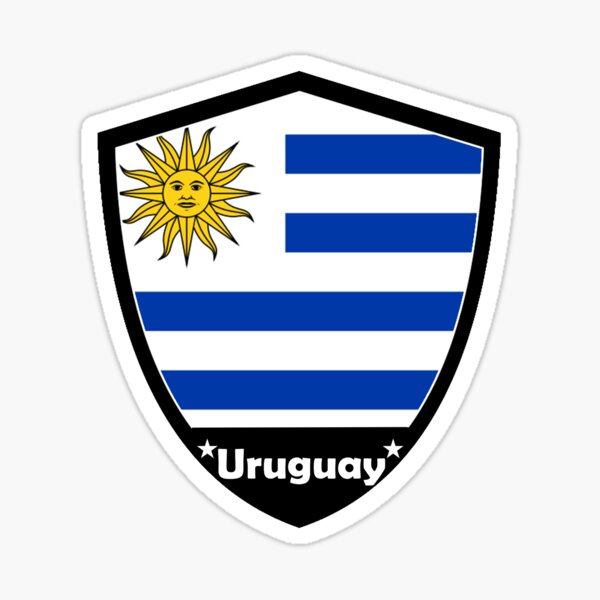 Ilustração De Uruguay Shield Team Badge Para O Torneio De Futebol