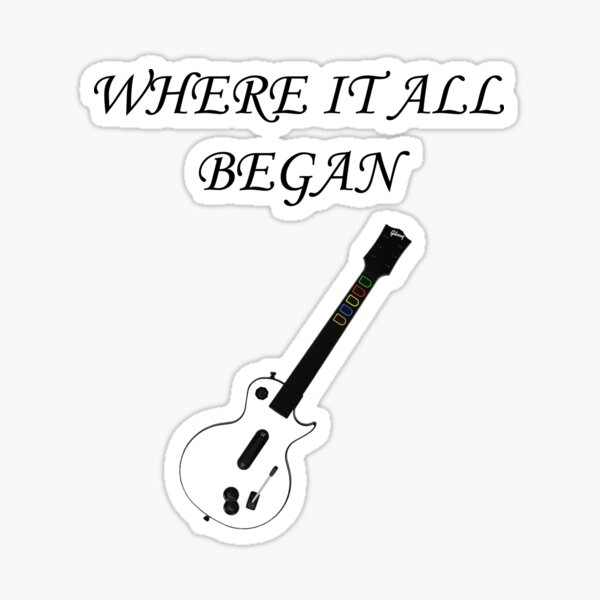 Guitar Hero Stickers Redbubble