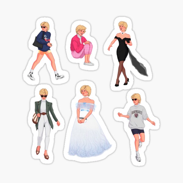 diana of gales lady di style stickers Pegatina