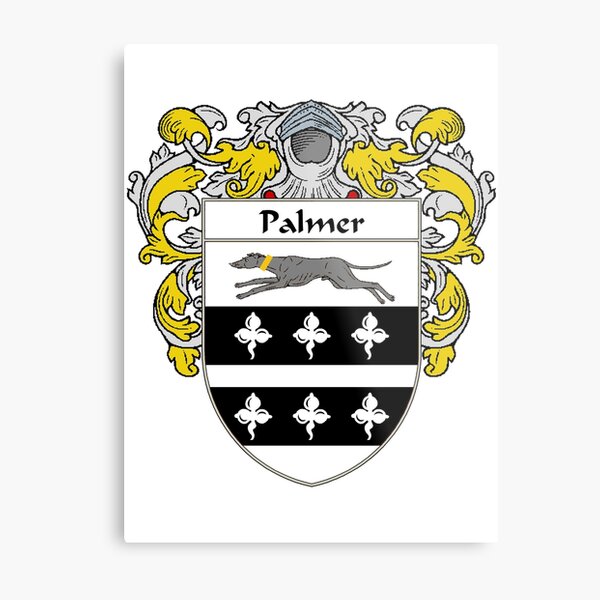 Palmer Coat of Arms / Palmer Family Crest Metal Print