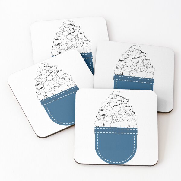 Item preview, Cute Cats And More Cats In Pocket designed and sold by Schka.
