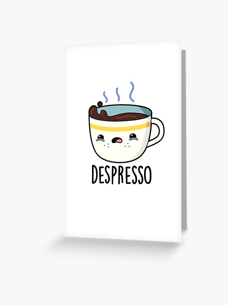 Depresso Retro Enamel Mug Cup - Funny Joke Coffee Espresso Depressing