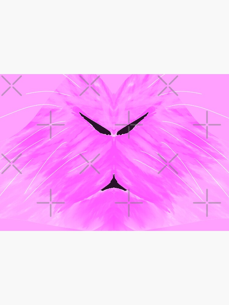 Fluffy Pink Bunny Face Mask by GothickangelCa