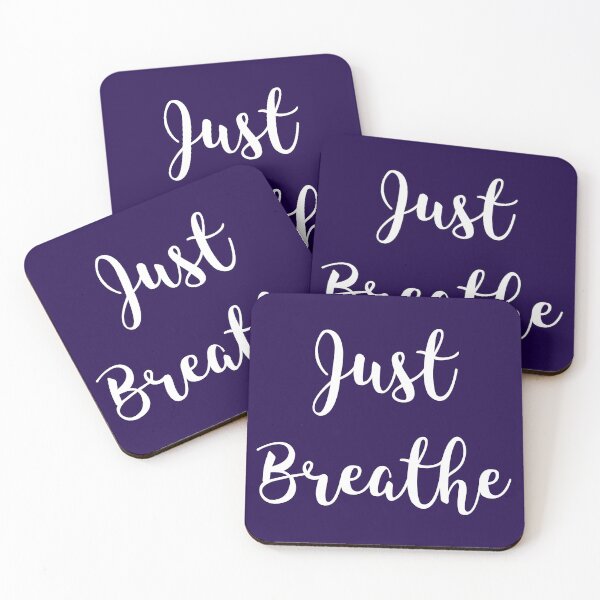 Item preview, Just Breathe Yoga Gift designed and sold by CatArtStore.