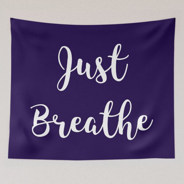 Item preview, Just Breathe Yoga Gift designed and sold by CatArtStore.