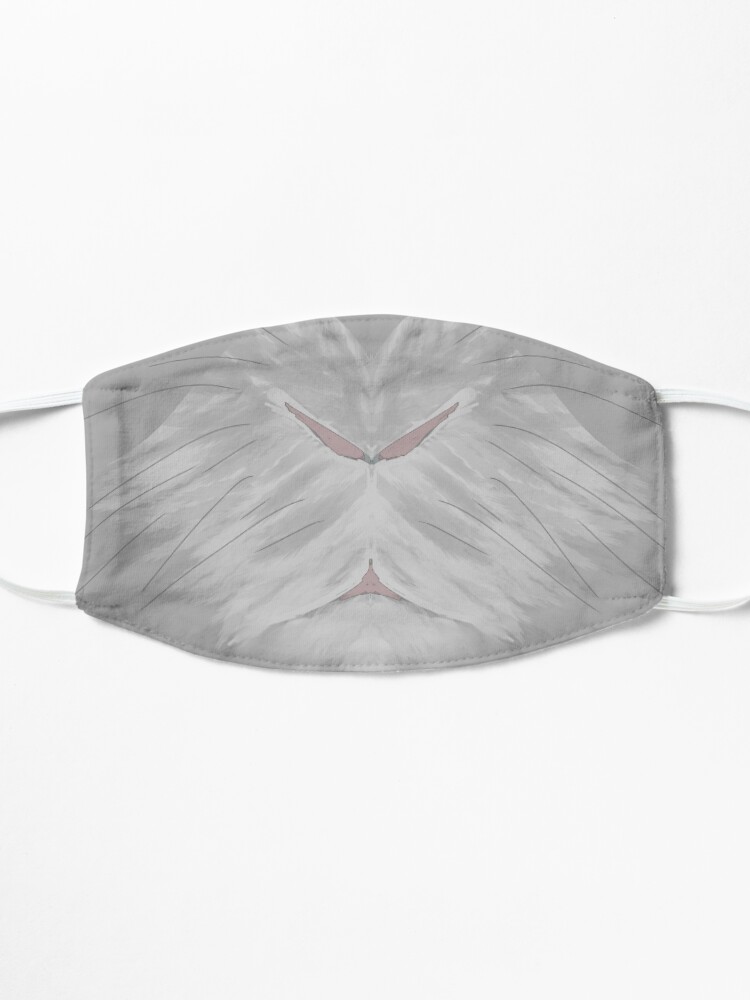 Alternate view of Fluffy Bunny White Face Mask Mask