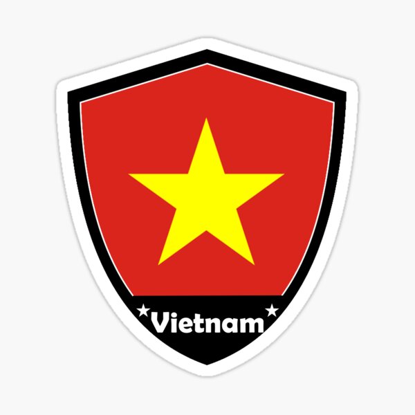 4 x Autocollant sticker voiture moto valise pc portable drapeau viet nam vietnam 