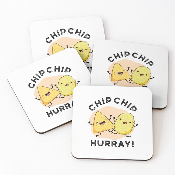 Artikelvorschau, Chip Chip Hurra Lustige Essen Wortspiele entworfen und verkauft von punnybone.