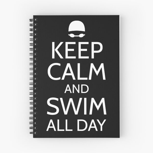 Item preview, Copy of Keep Calm And Swim All Day White designed and sold by curledup-cat.