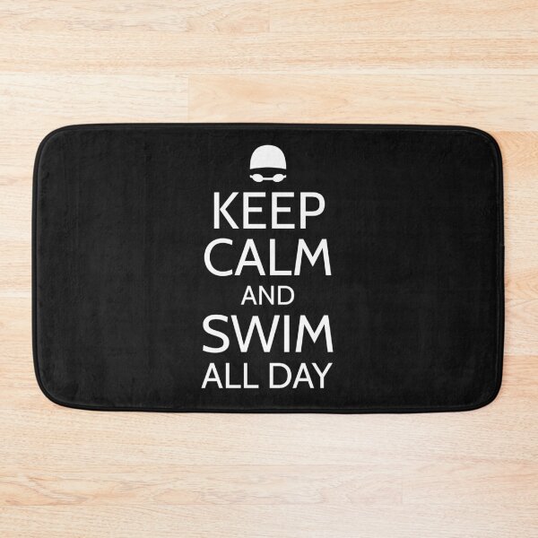 Item preview, Copy of Keep Calm And Swim All Day White designed and sold by curledup-cat.