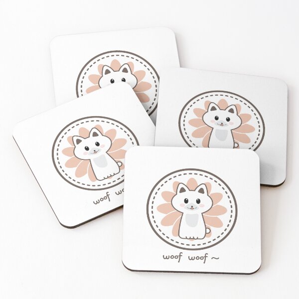 Item preview, A White Cute Dog Woof Woof ~ designed and sold by Moyanana.