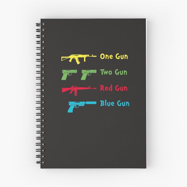 Item preview, One Gun Two Gun Red Gun Blue Gun designed and sold by gkao.