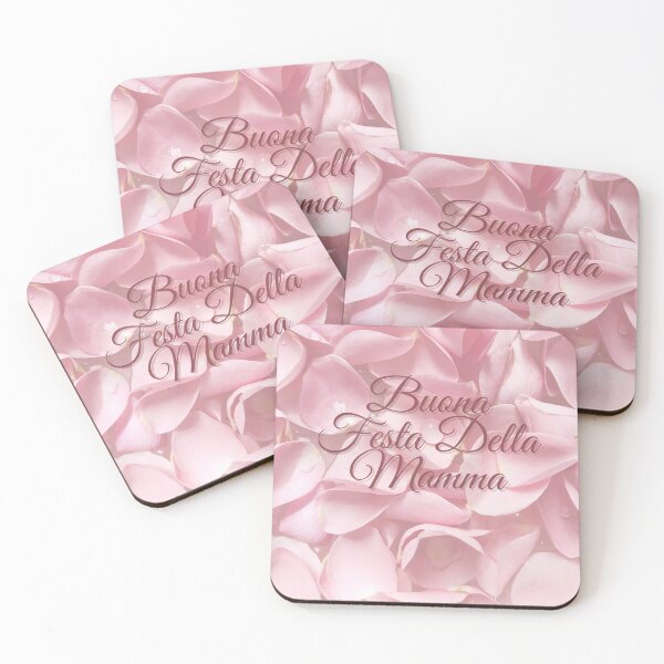 Item preview, pink petals of my roses with "Buona Festa Della Mamma" designed and sold by archmar.