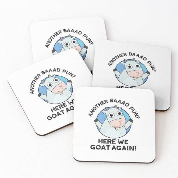 Item preview, Another Baad Pun Here We Goat Again Funny Animal Puns  designed and sold by punnybone.