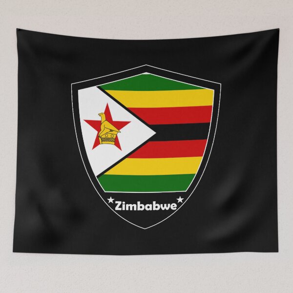 Item preview, Zimbabwe Flag Badge designed and sold by Gina-Driada.
