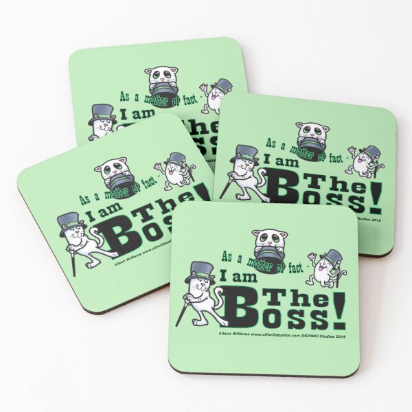 Item preview, Top Hat Cat is The Boss! designed and sold by SillWillStudios.