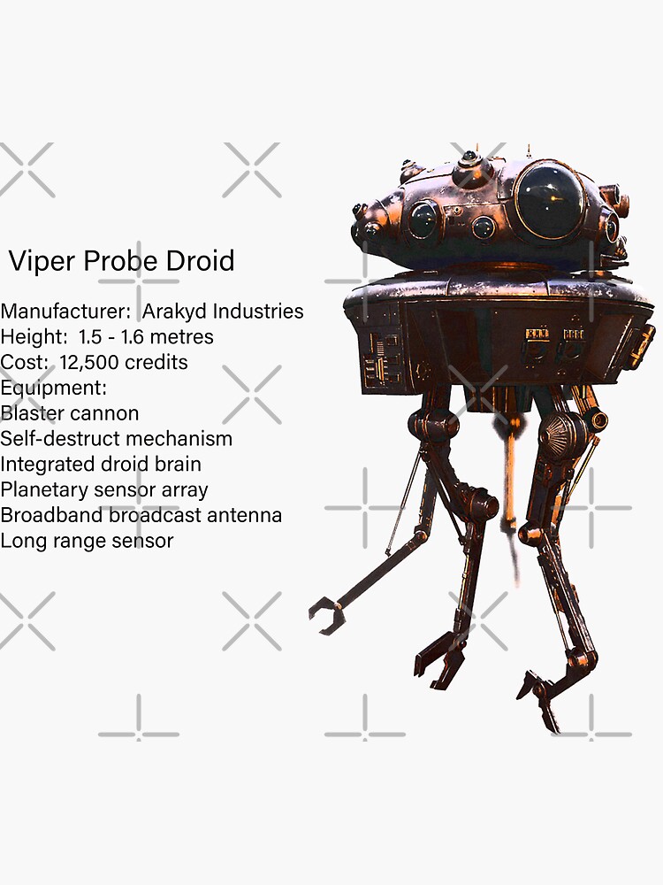 Viper Probe Droid Episode V Sticker