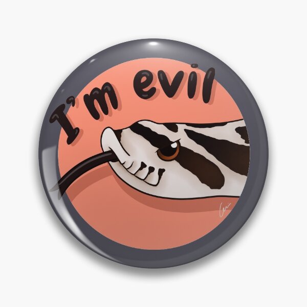 Item preview, Superarctic Western Hognose Snake, "I'm evil" designed and sold by anacecilia.