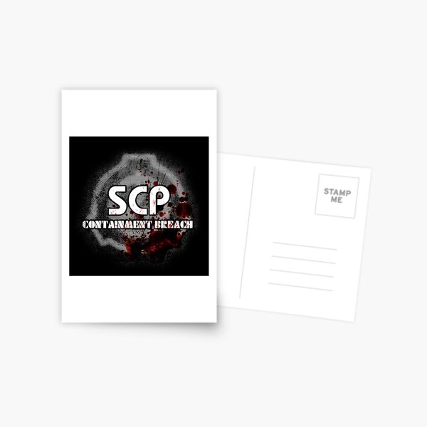 Scp Containment Breach Logo Postcard By Generalilya Redbubble