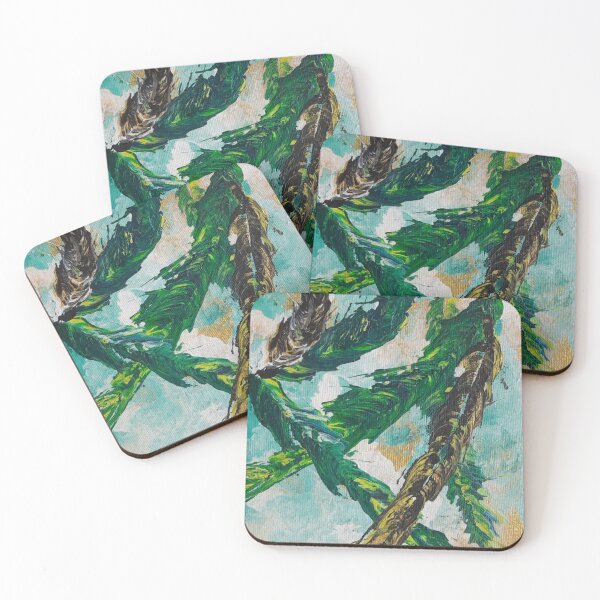 Item preview, Textured leaves abstract designed and sold by ektara-.