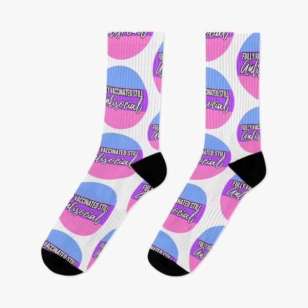 Item preview, Fully Vaccinated Still Antisocial  designed and sold by GirlClanCo.