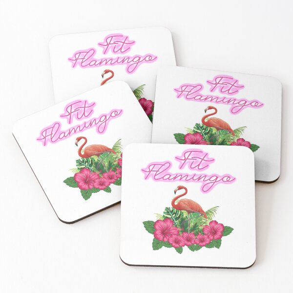 Item preview, Fit Flamingo Neon Tropical T shirt designed and sold by RT-art.